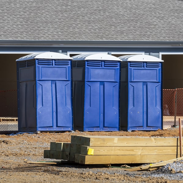 what is the expected delivery and pickup timeframe for the porta potties in Garden City